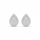 0.82 CT Lab Diamond Pear Shape Stud Earrings